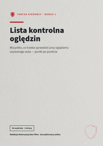 Okładka bonusu „Lista kontrolna oględzin”